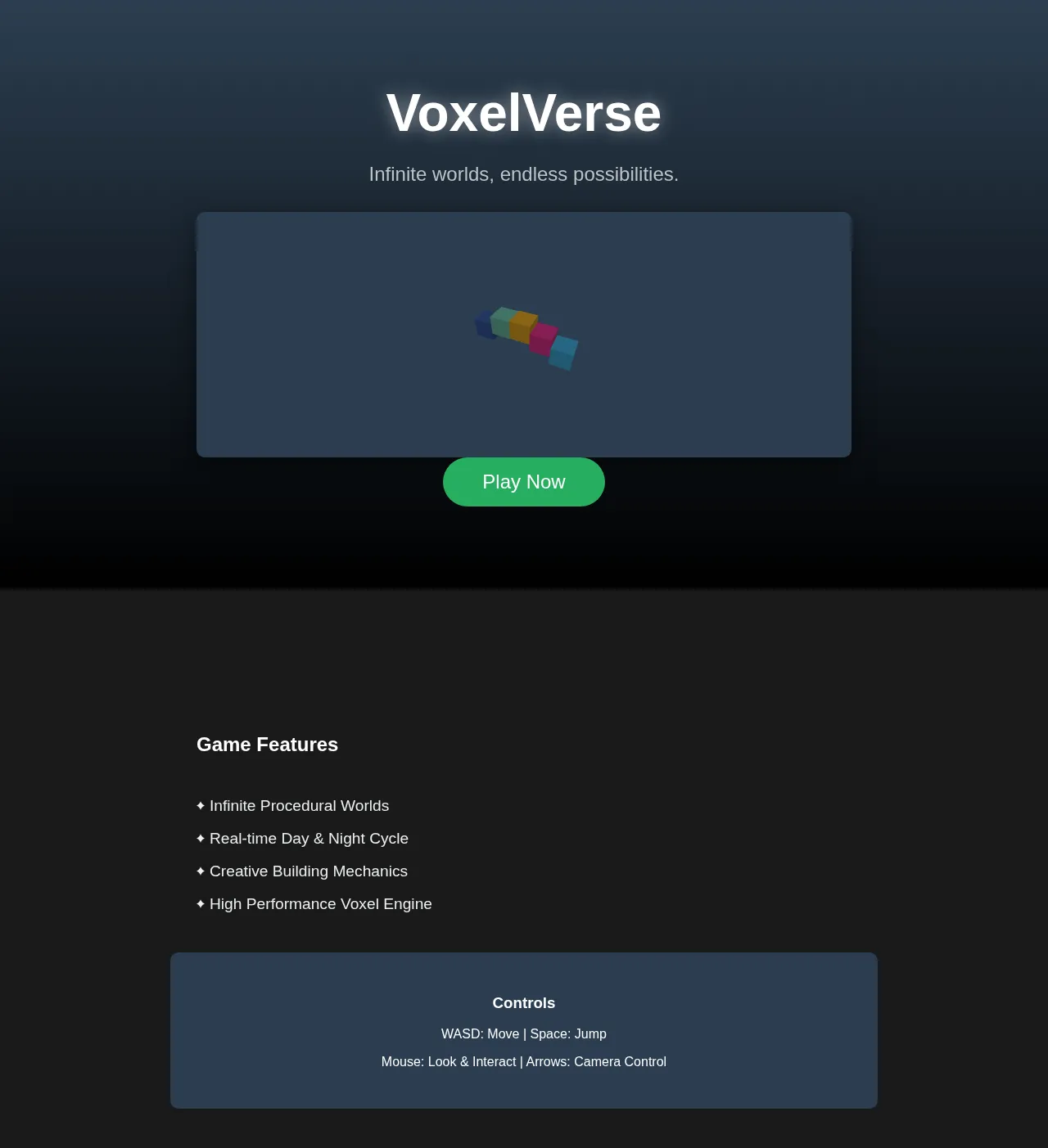 Screenshot of the build