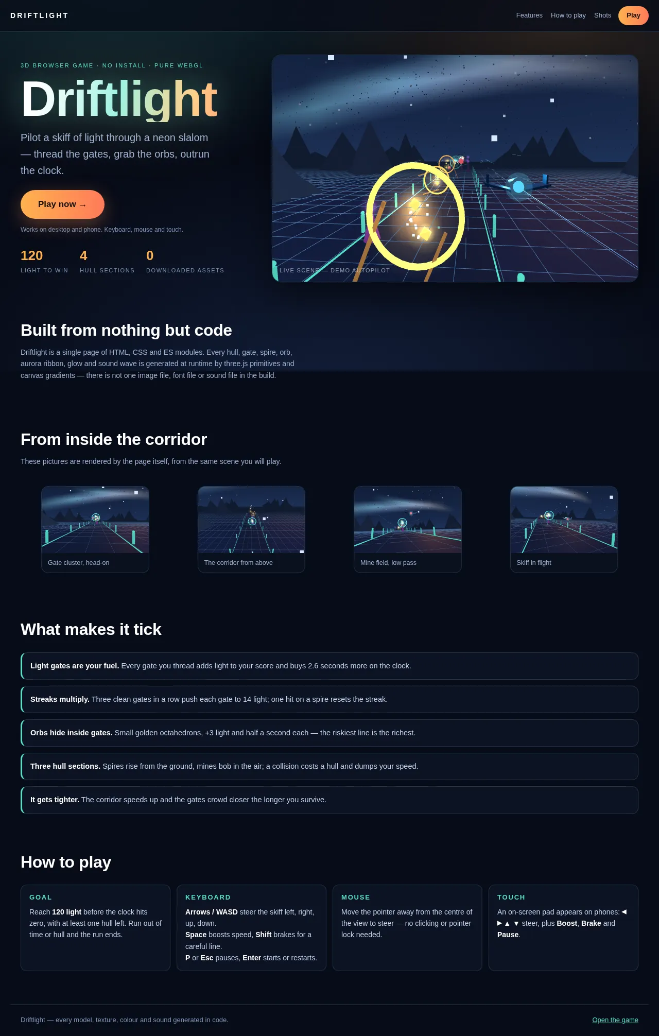 Screenshot of the build