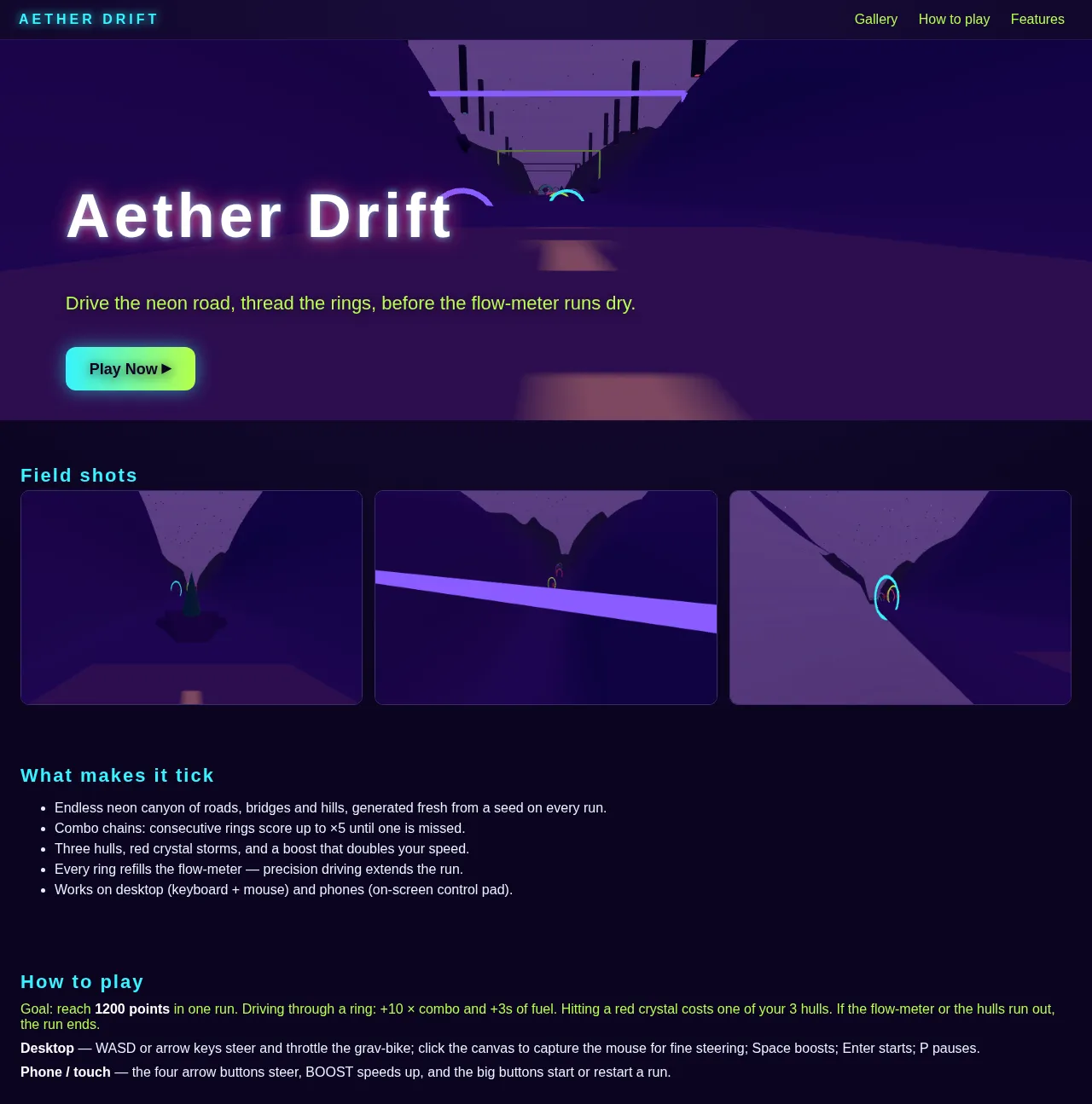 Screenshot of the build