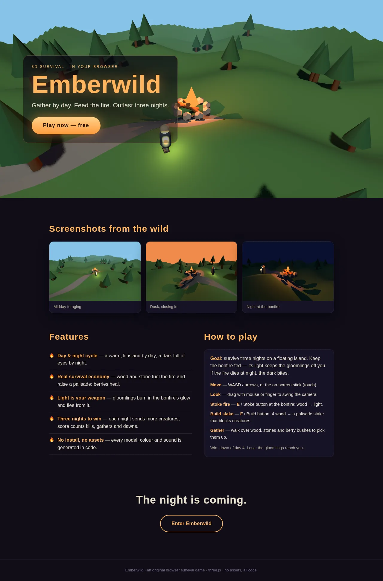 Screenshot of the build