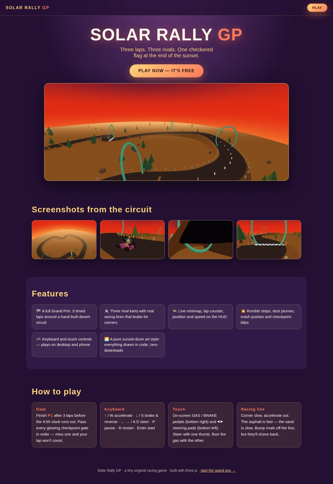 Screenshot of the build