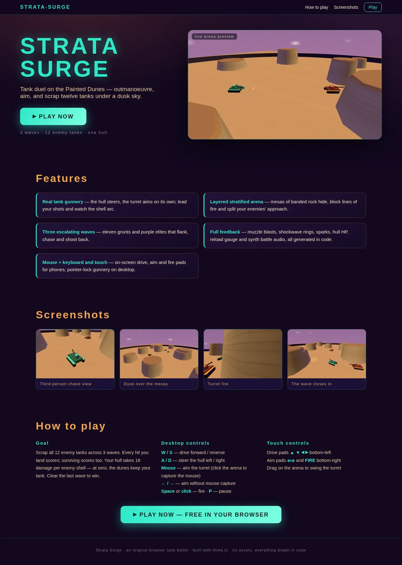Screenshot of the build