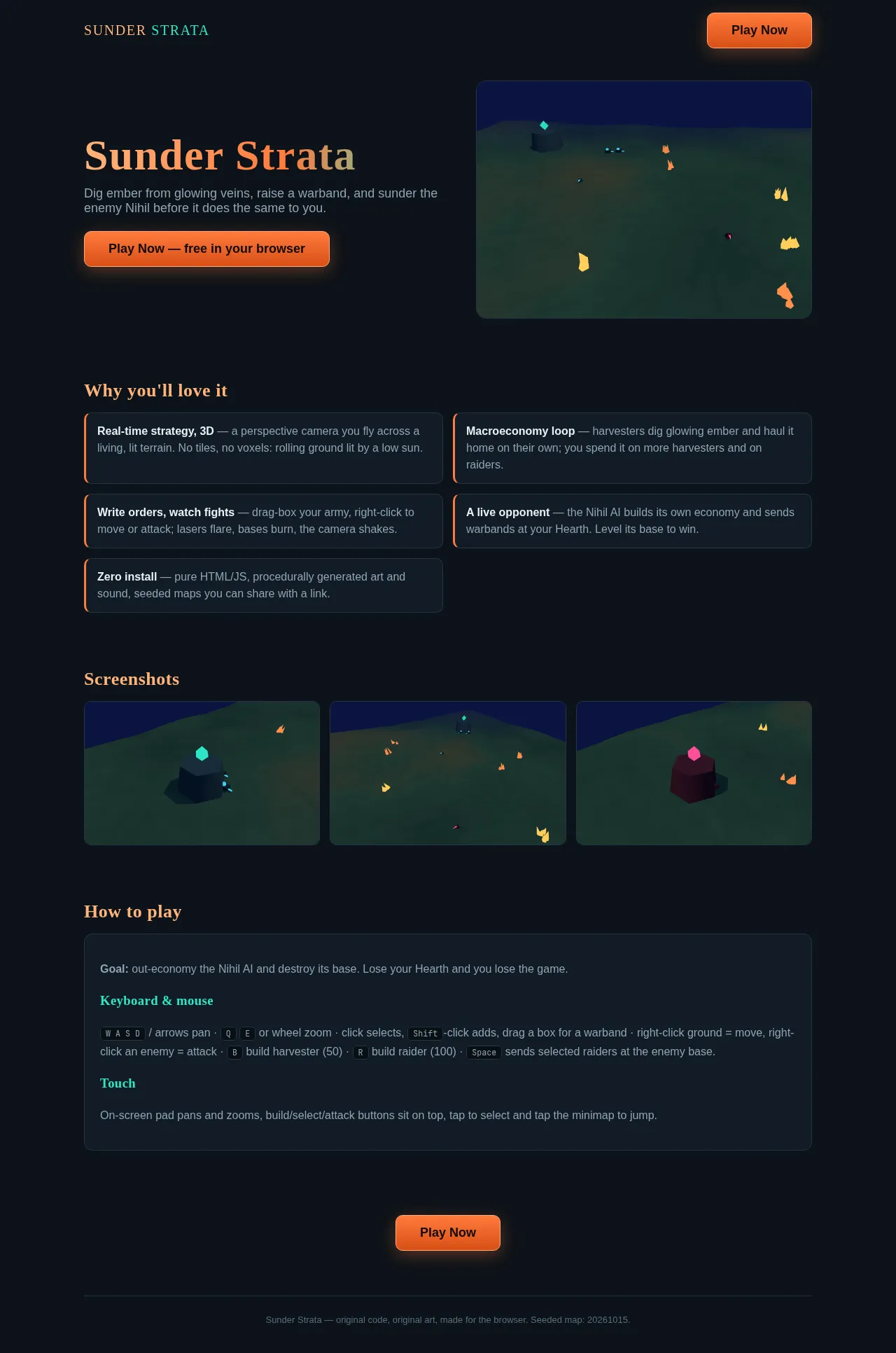 Screenshot of the build