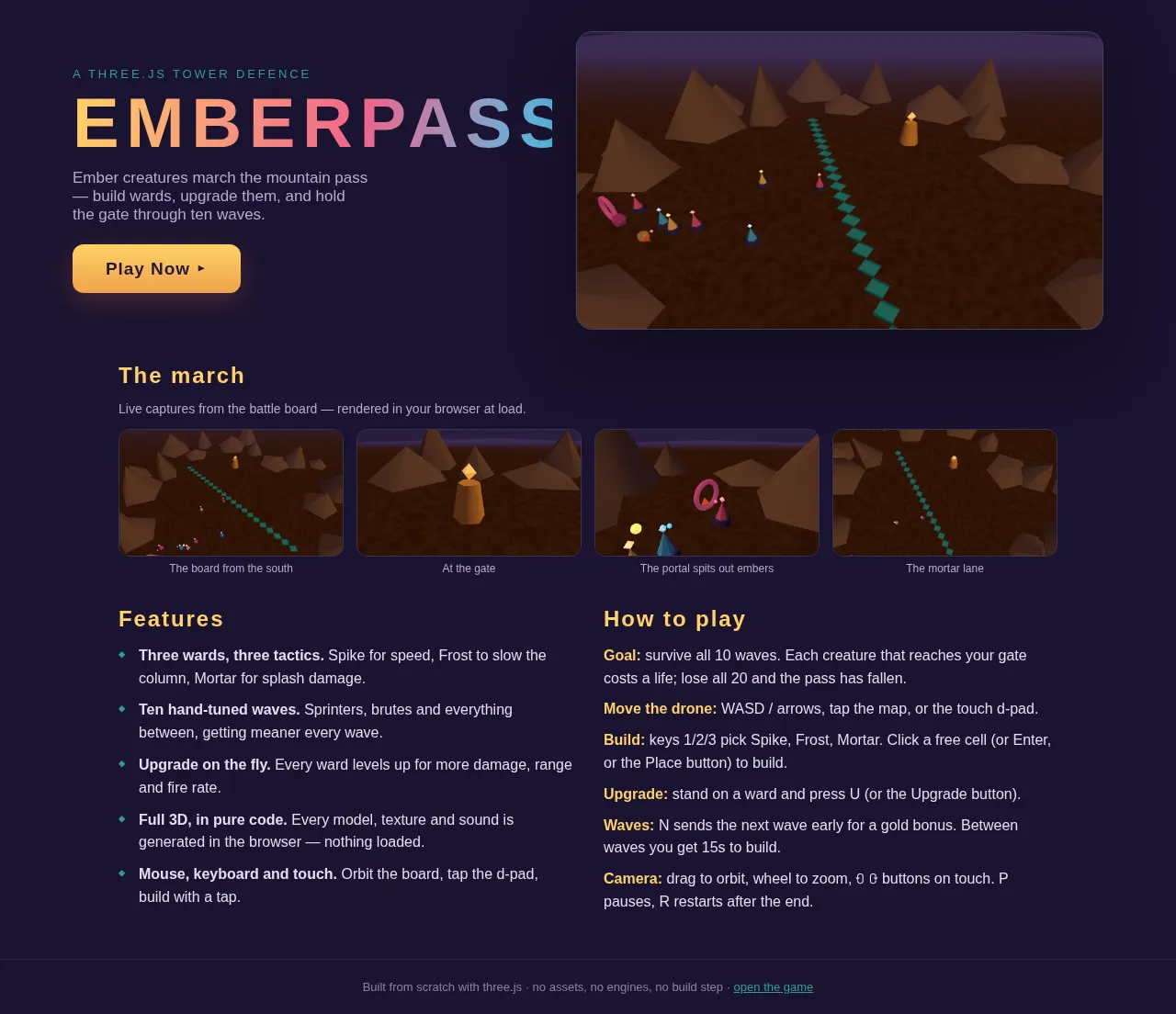 Screenshot of the build