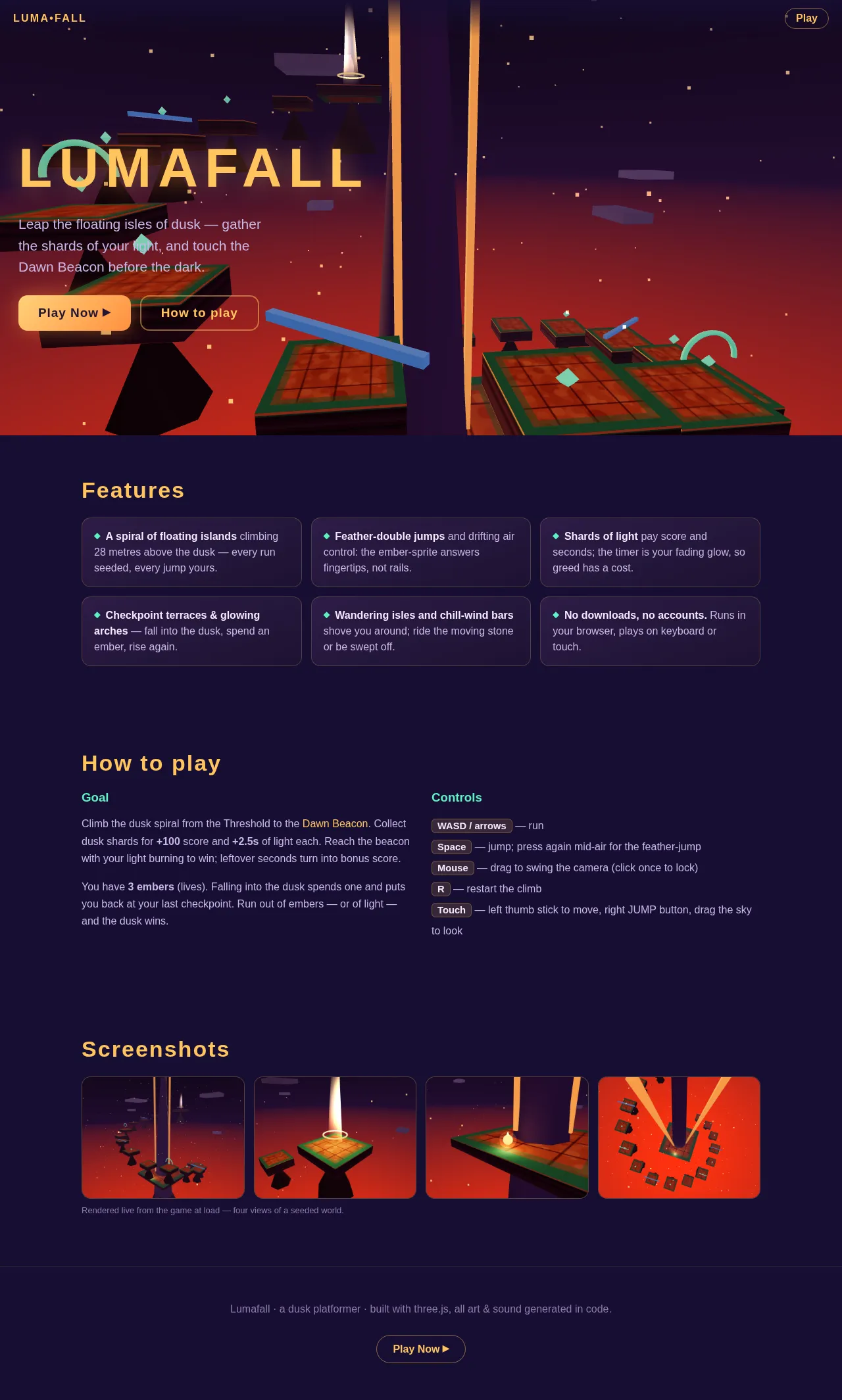 Screenshot of the build