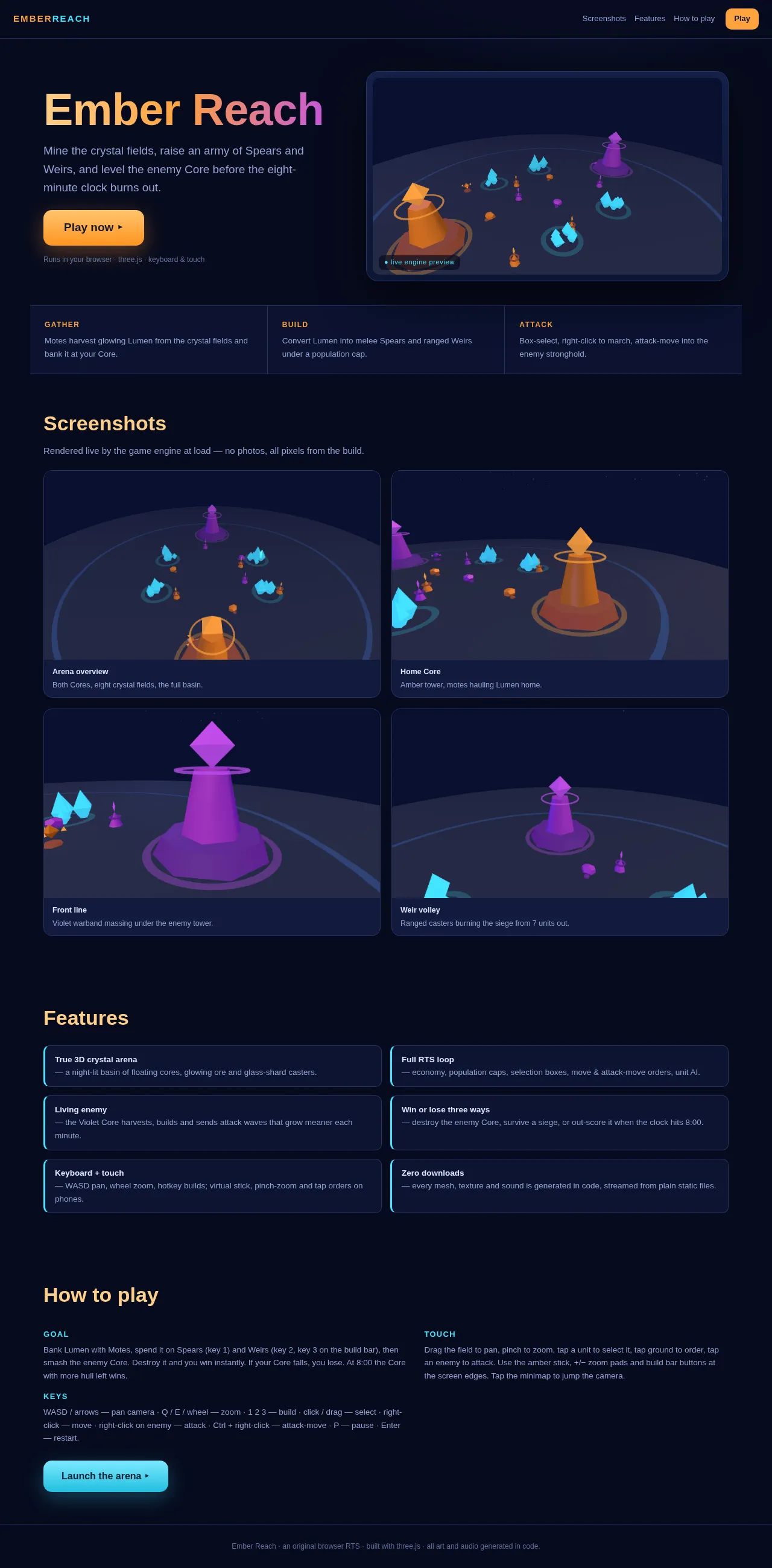 Screenshot of the build