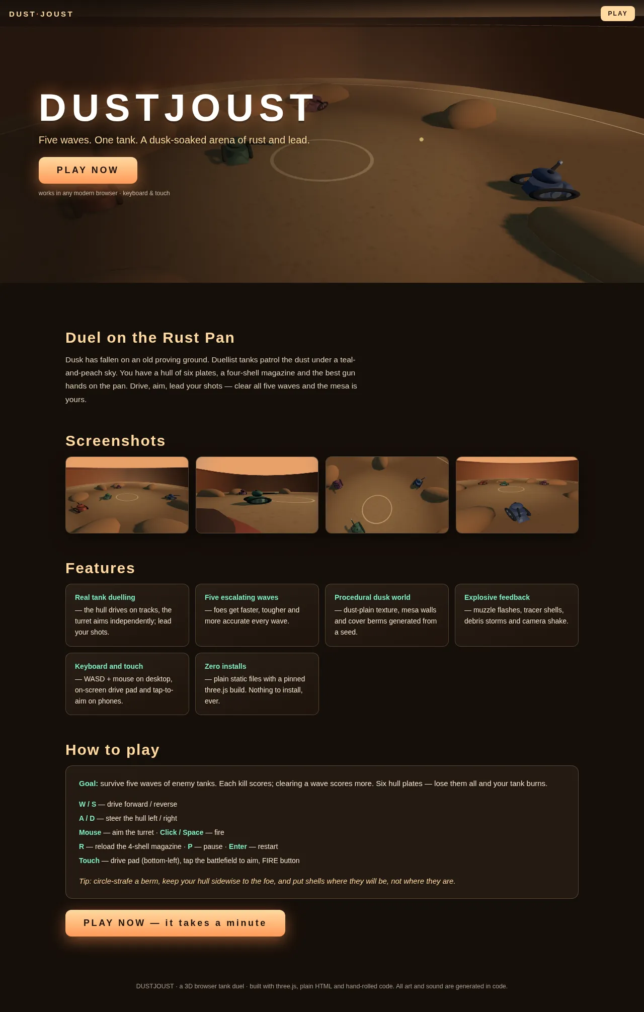 Screenshot of the build