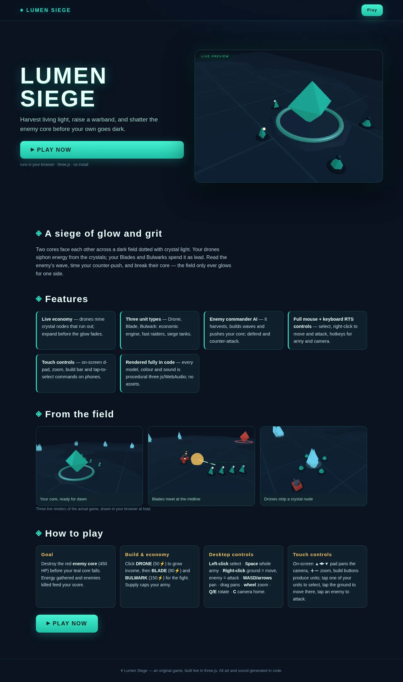 Screenshot of the build