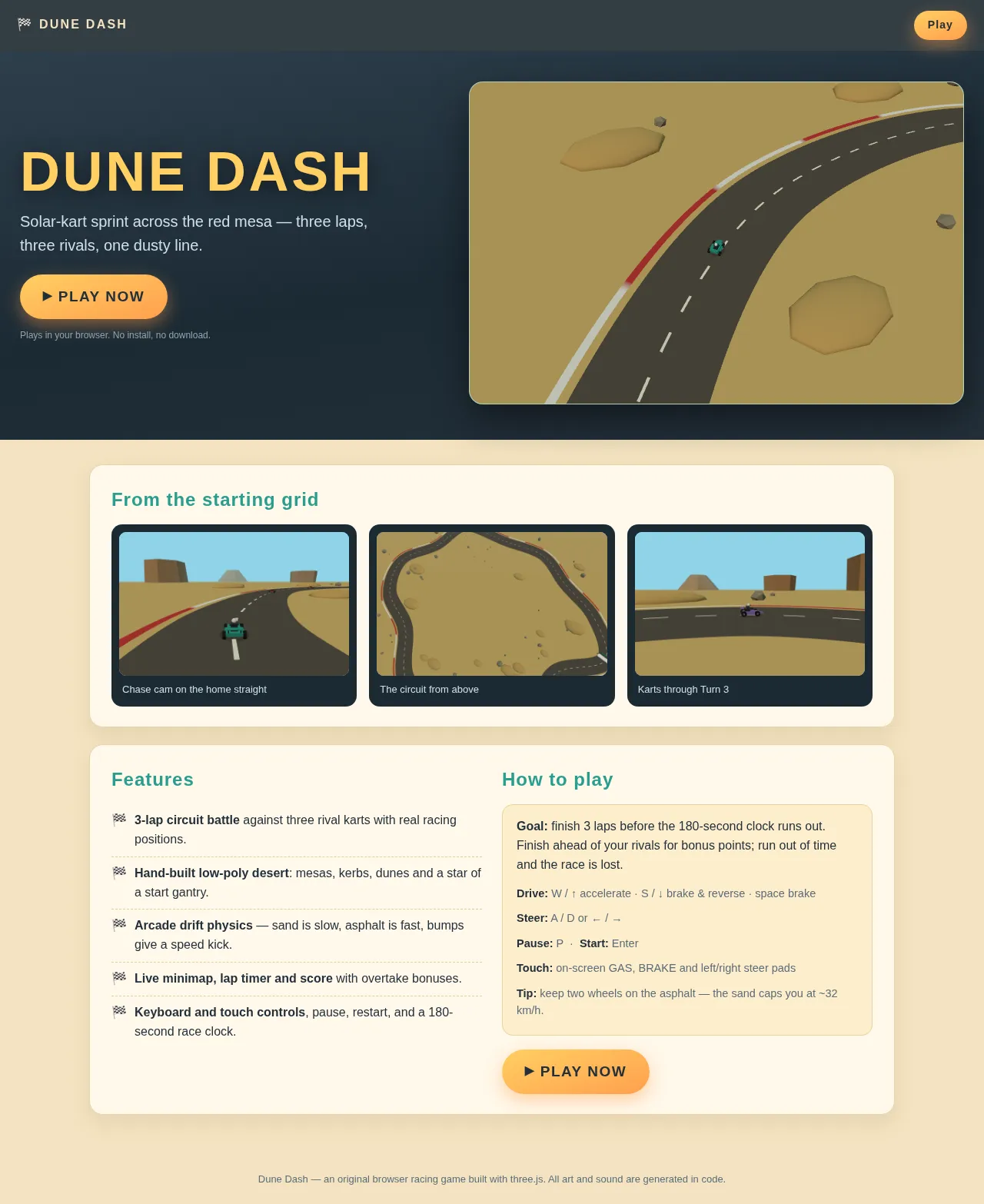 Screenshot of the build