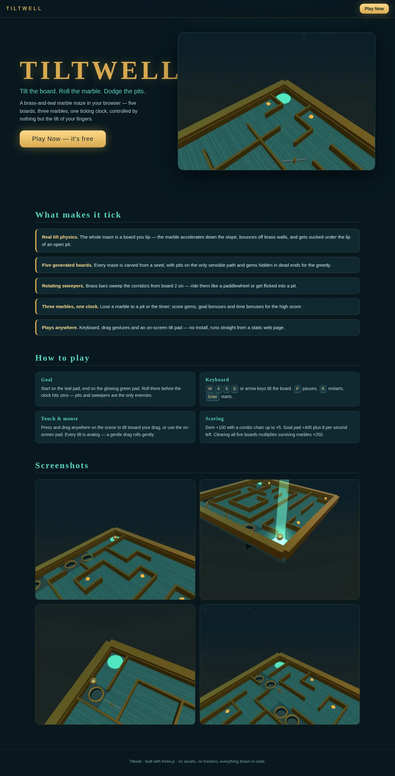 Screenshot of the build