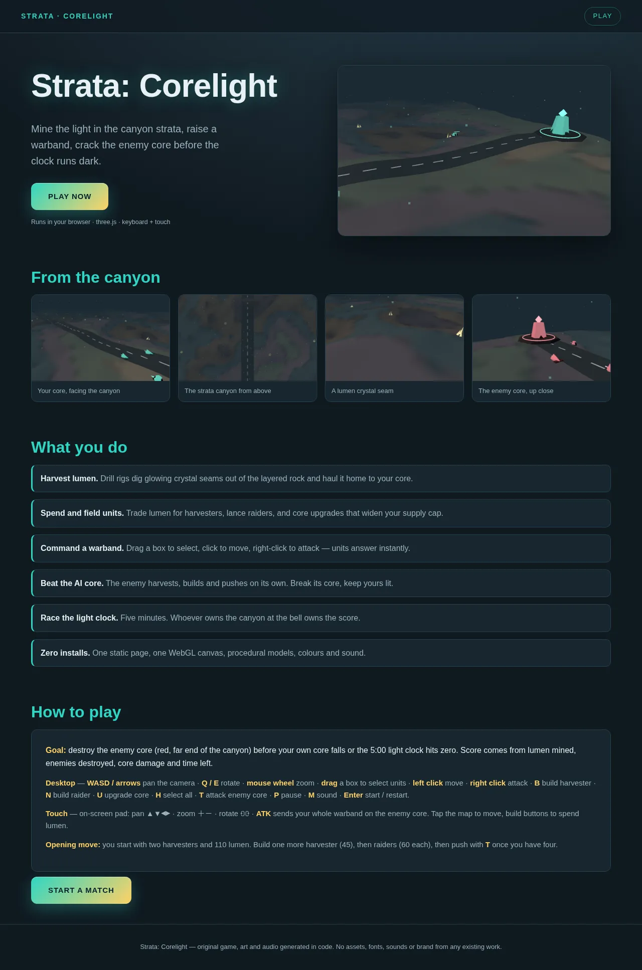 Screenshot of the build