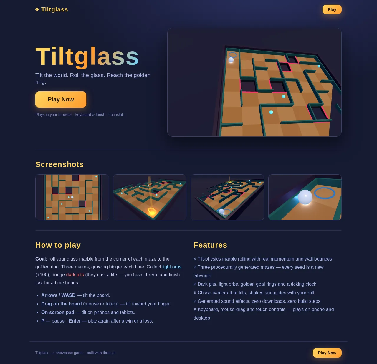 Screenshot of the build