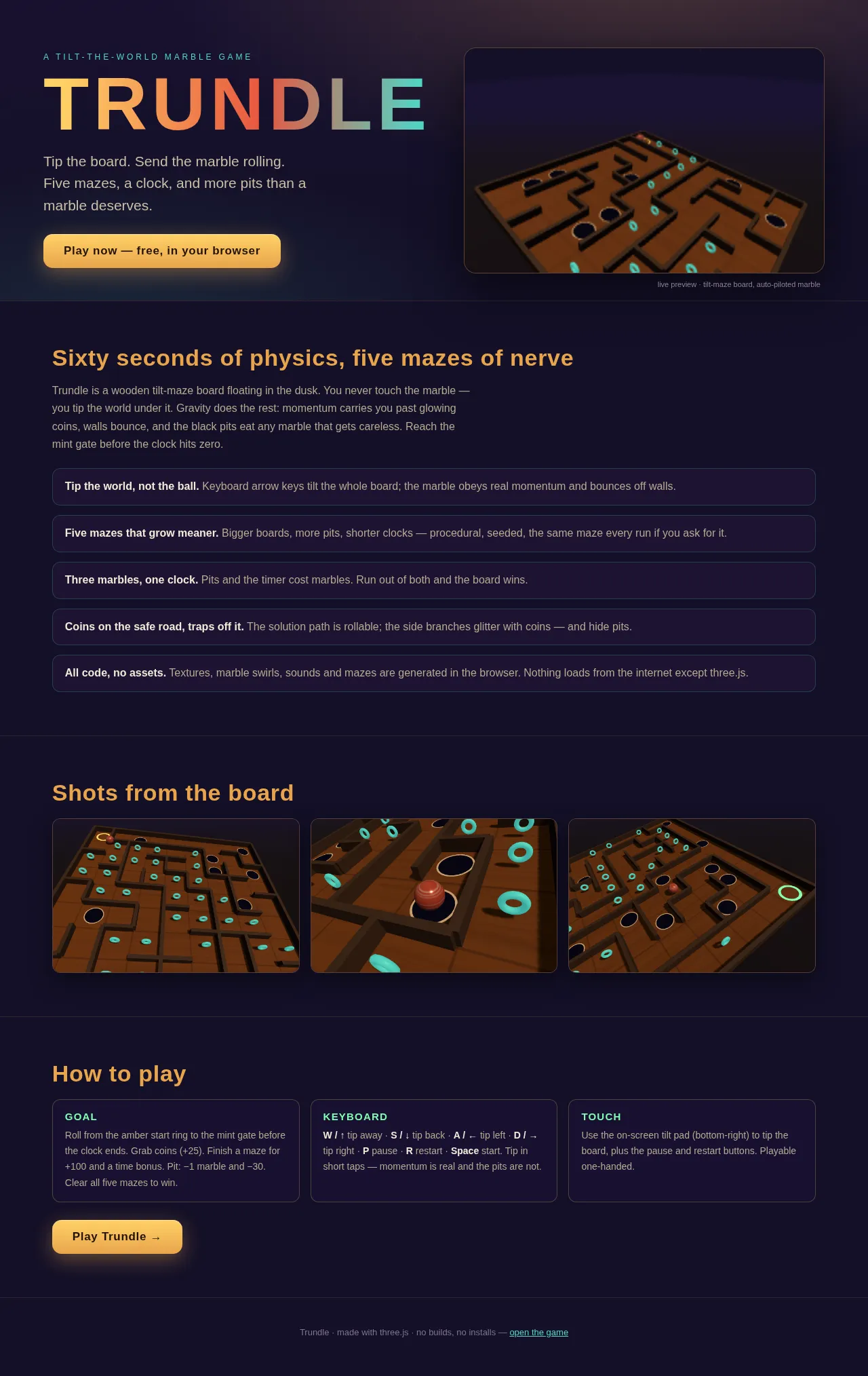 Screenshot of the build