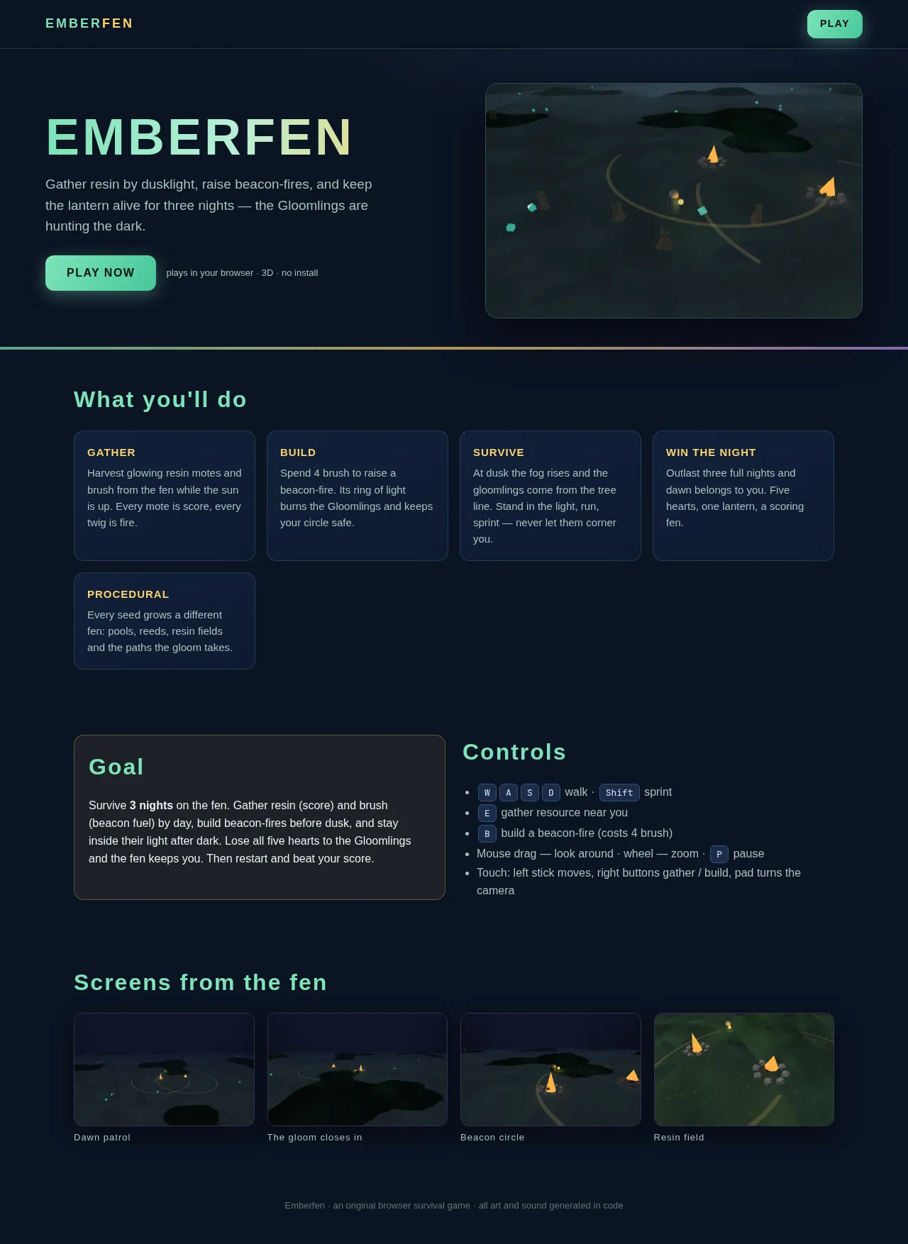 Screenshot of the build