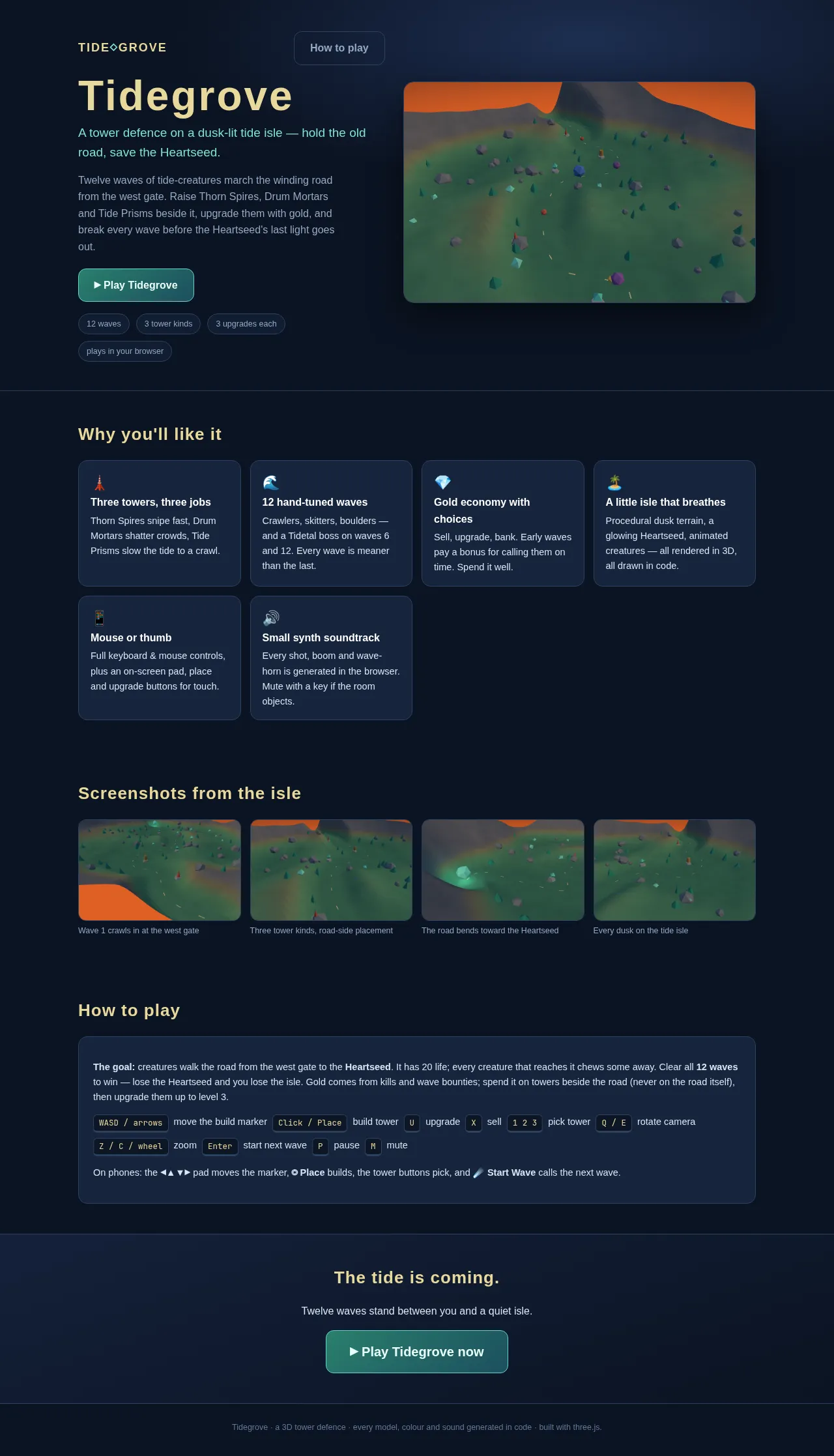Screenshot of the build
