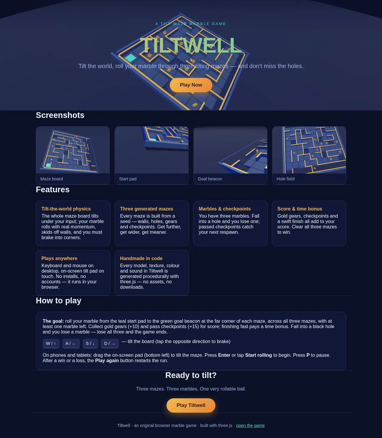 Screenshot of the build