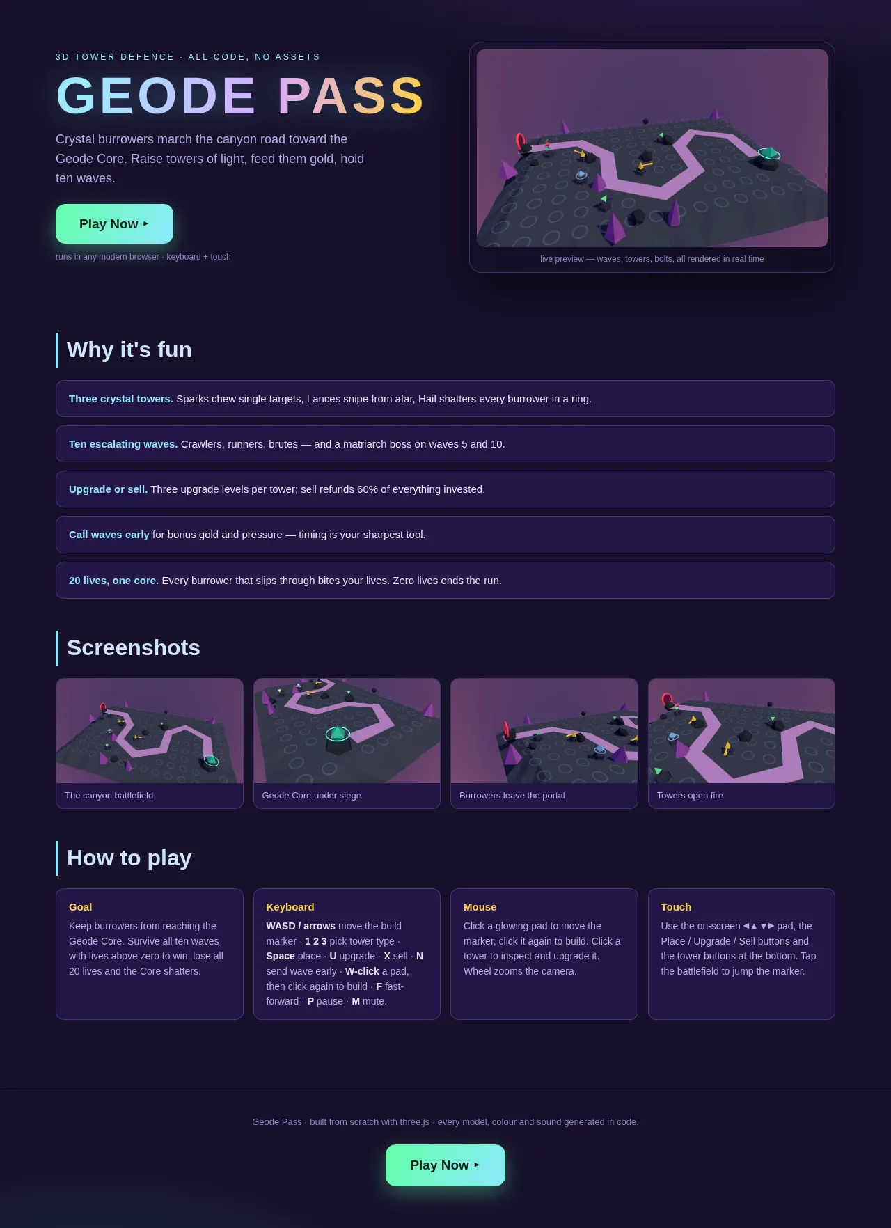 Screenshot of the build