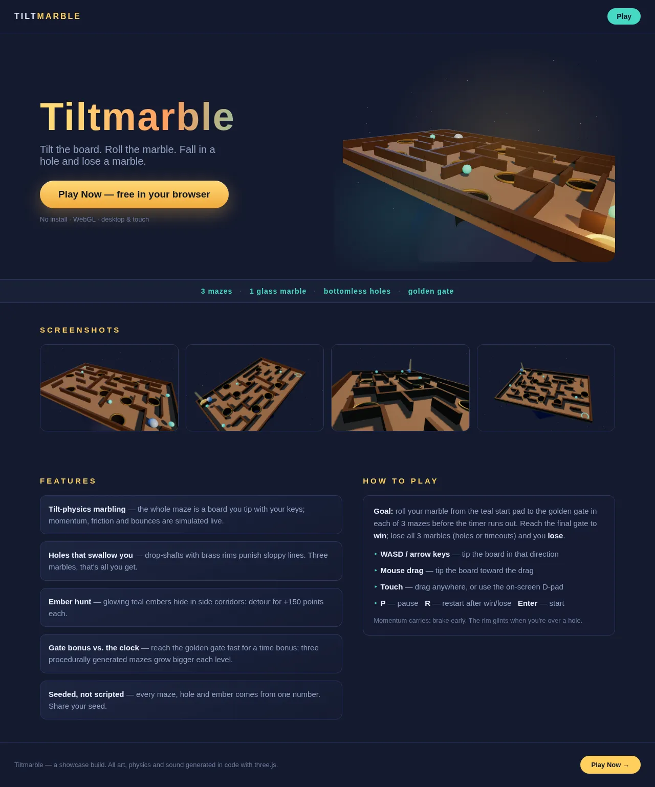 Screenshot of the build