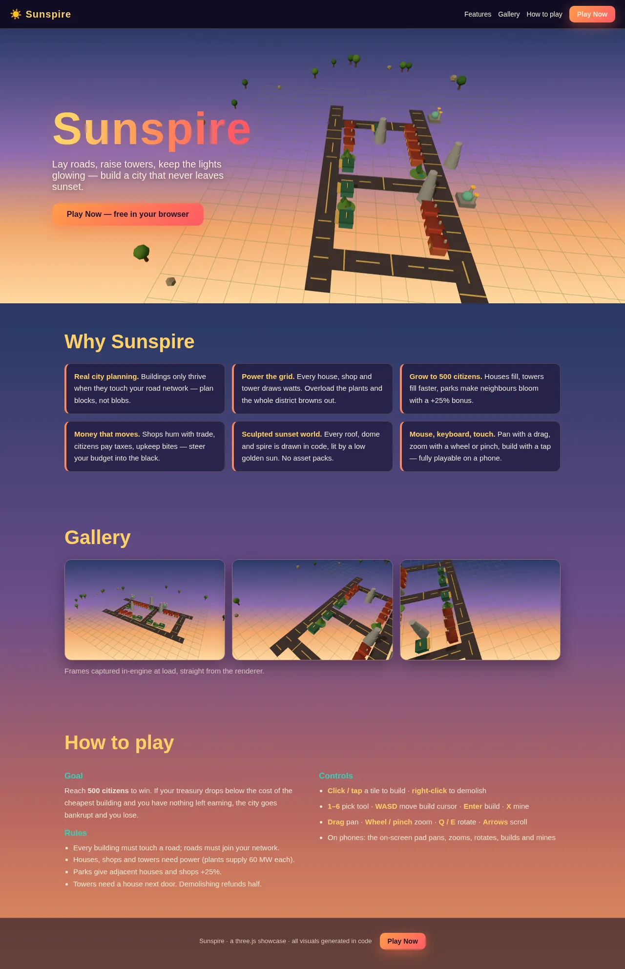 Screenshot of the build