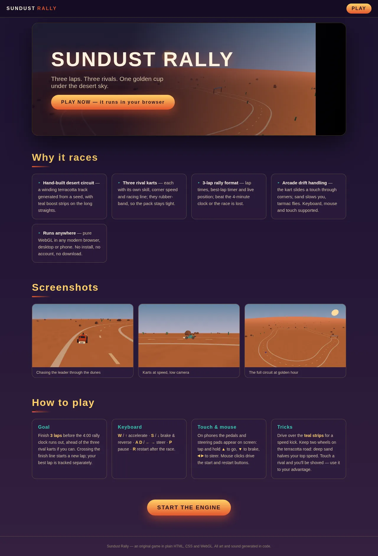 Screenshot of the build