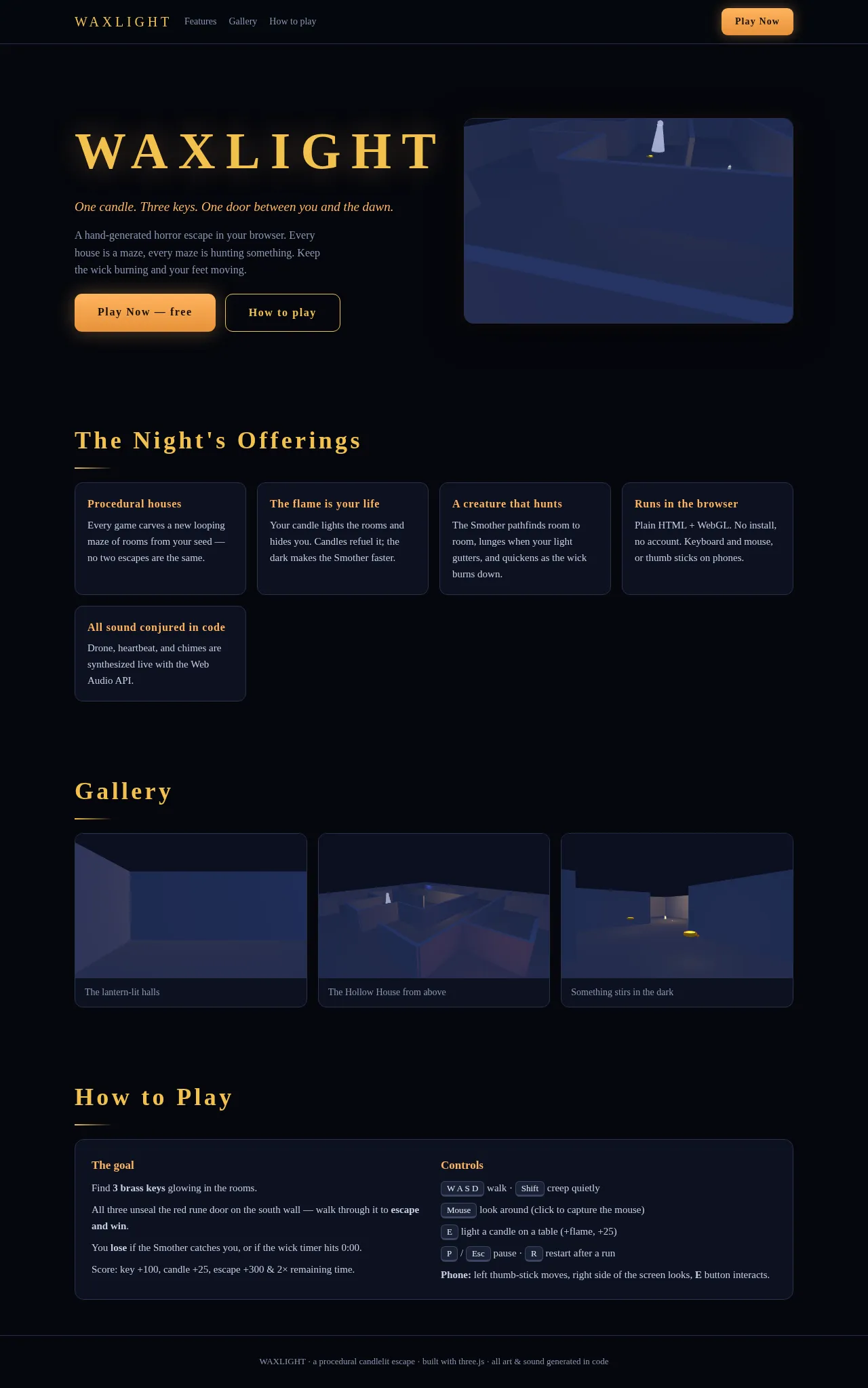 Screenshot of the build
