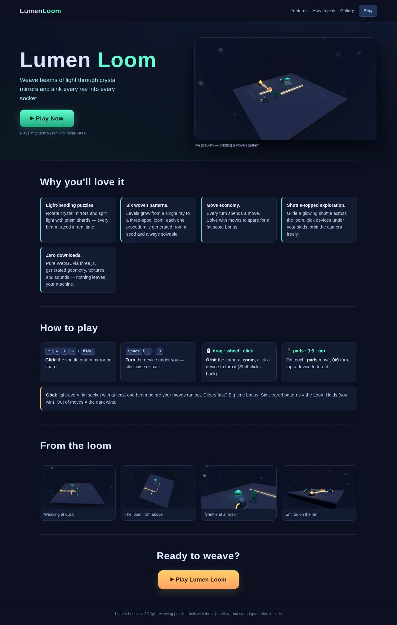 Screenshot of the build