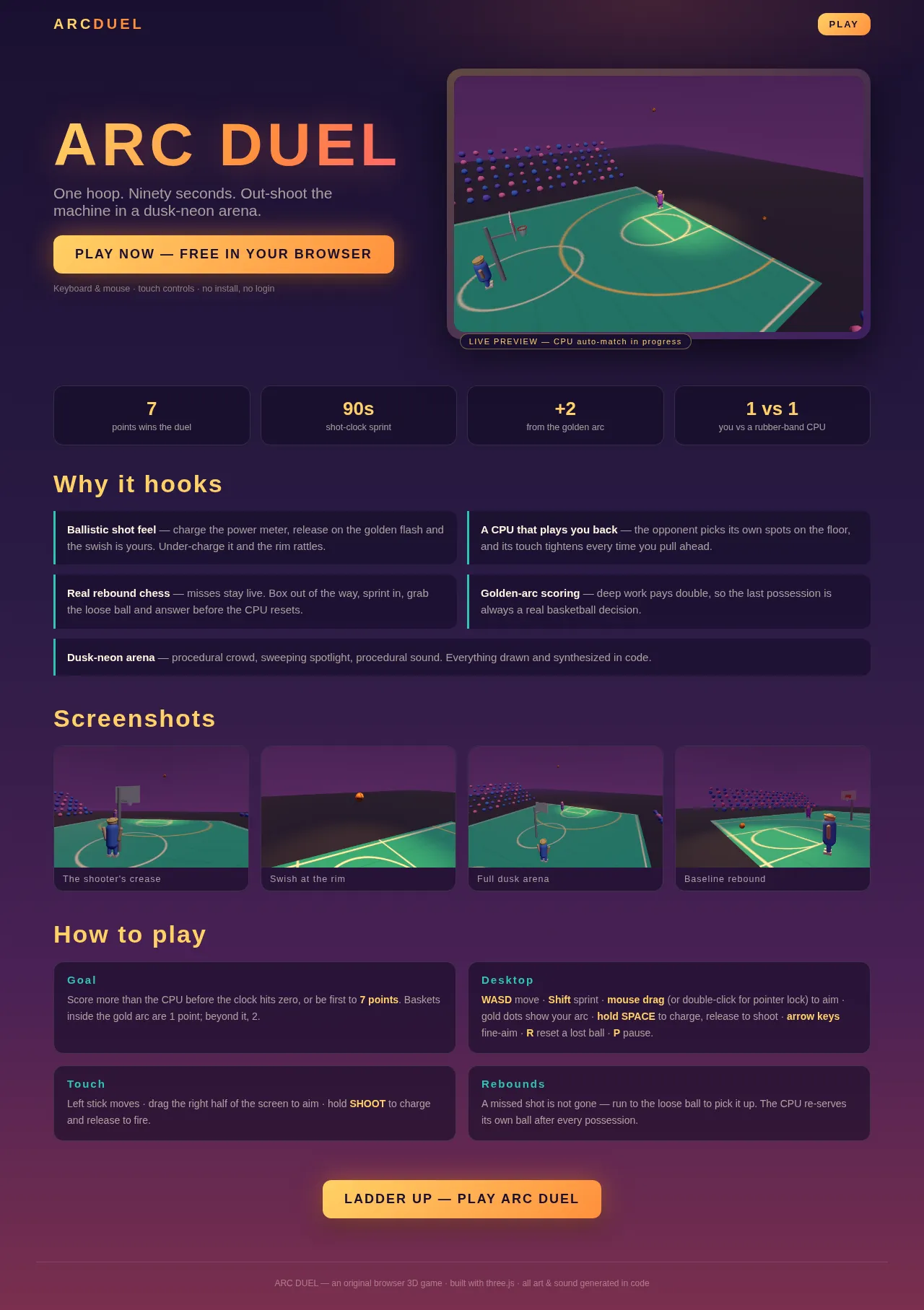 Screenshot of the build