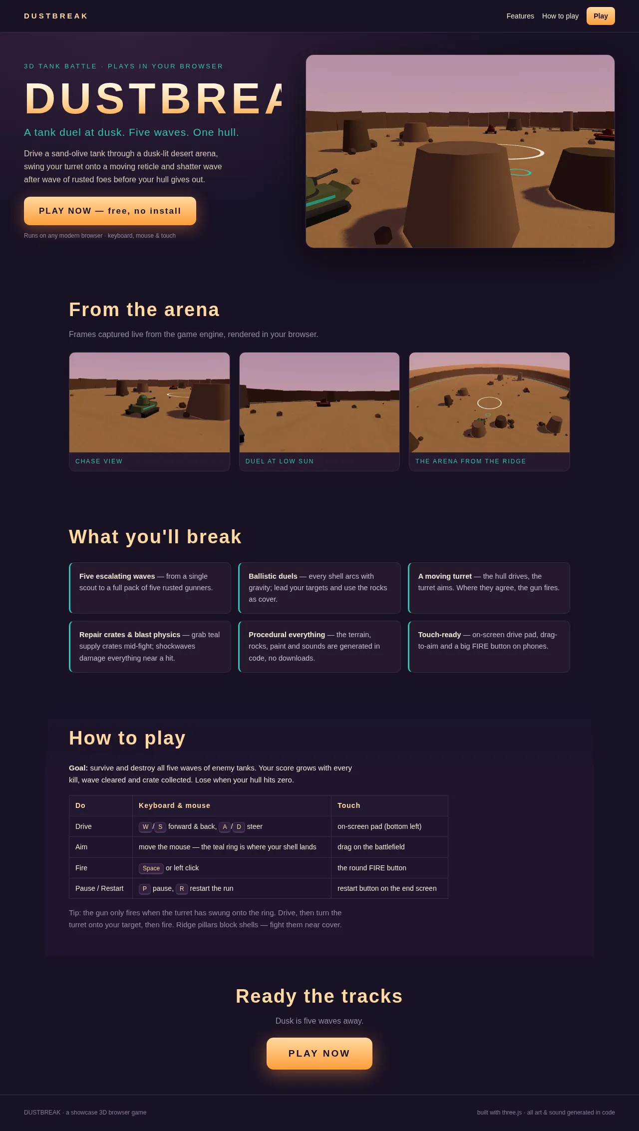 Screenshot of the build