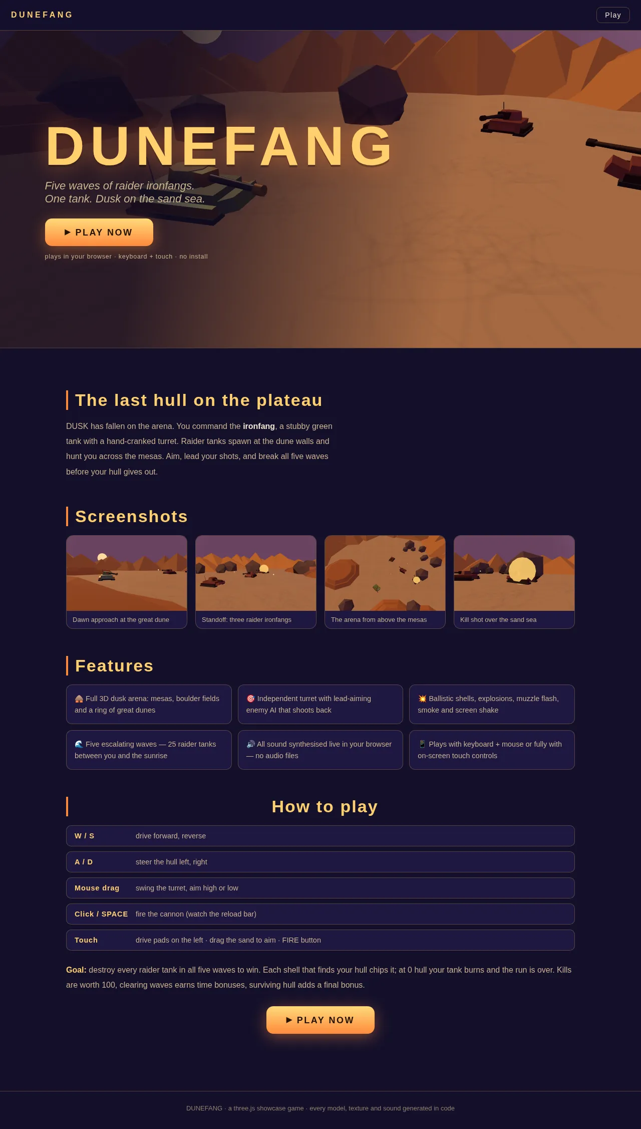 Screenshot of the build