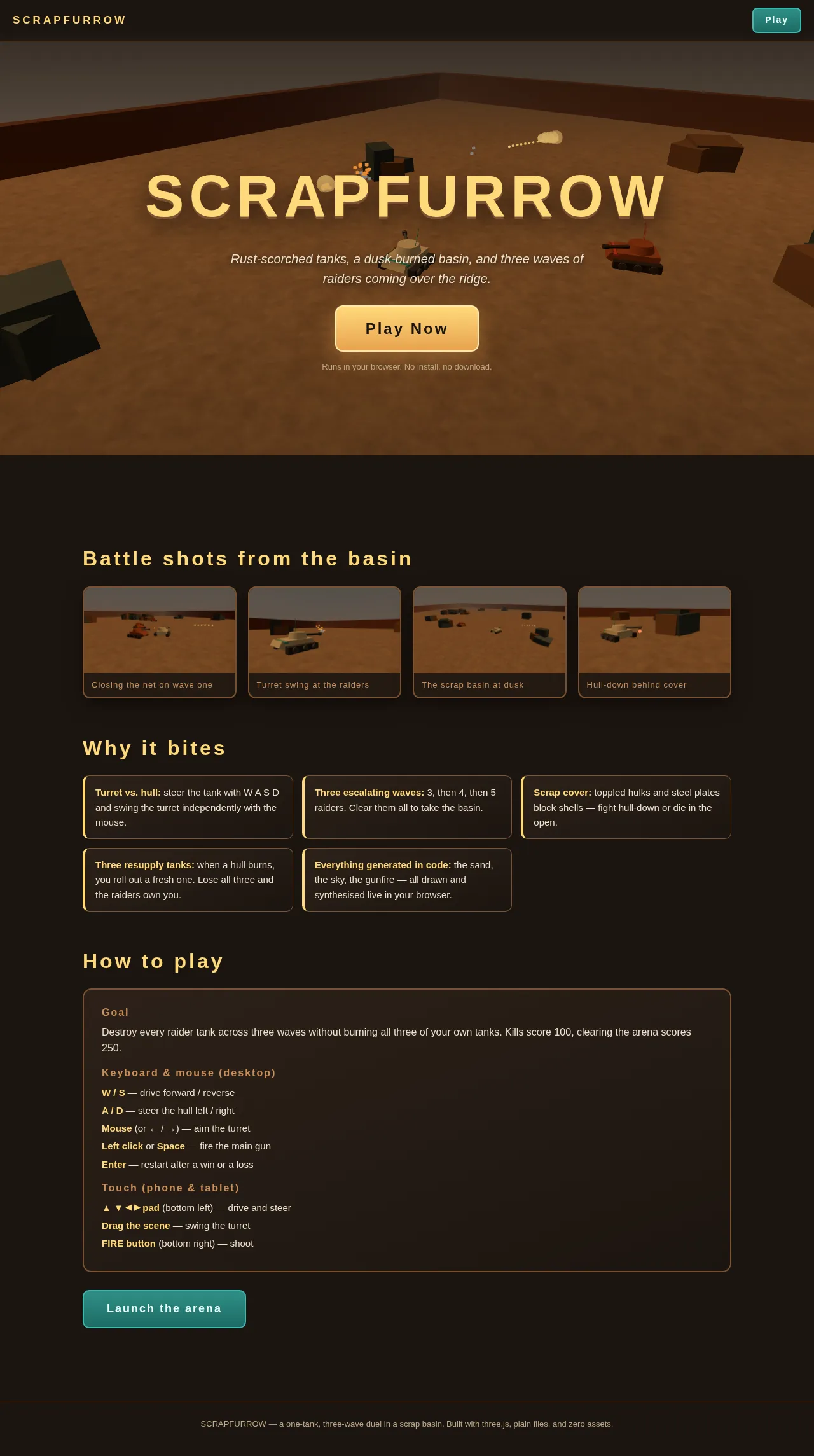 Screenshot of the build