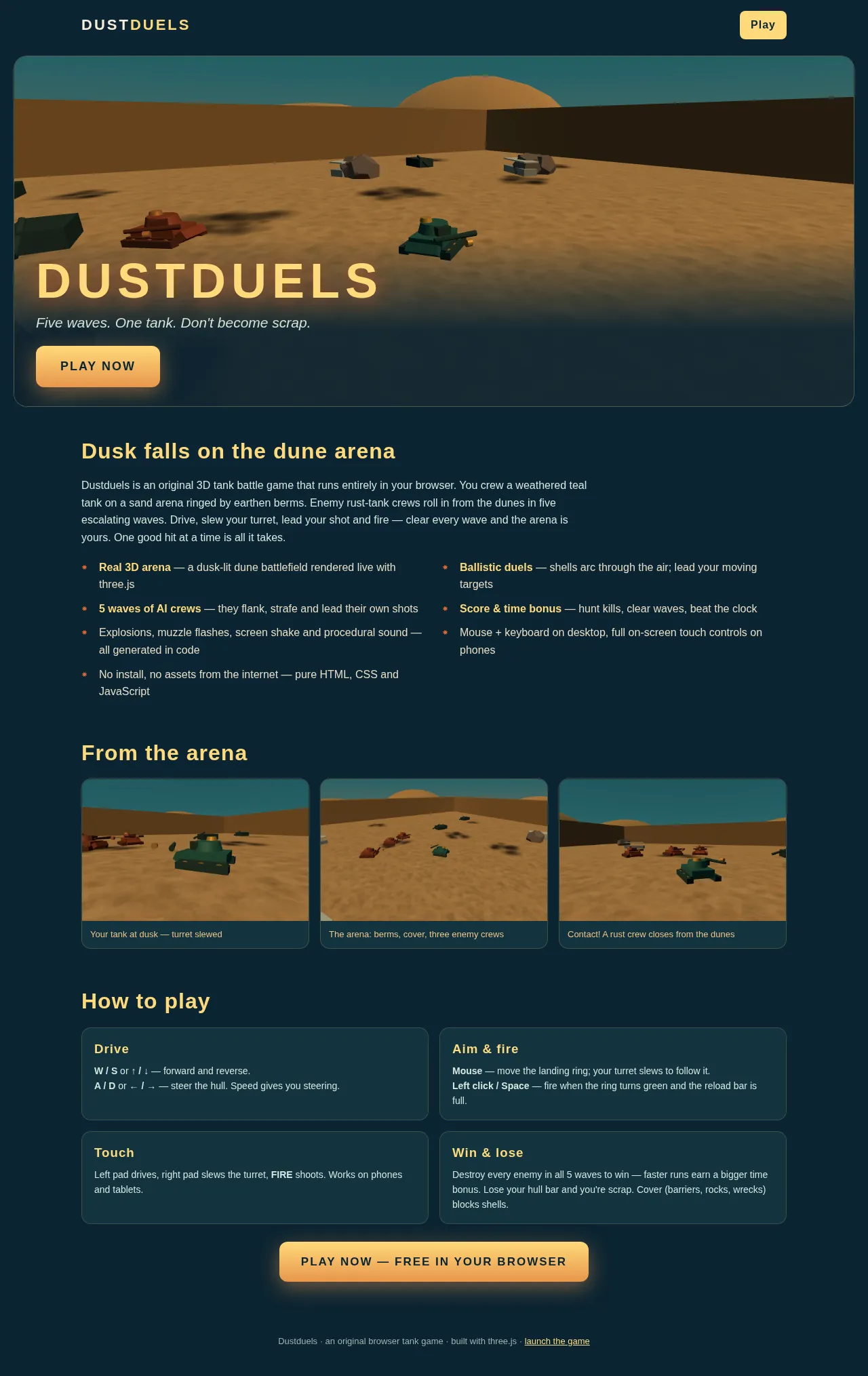 Screenshot of the build