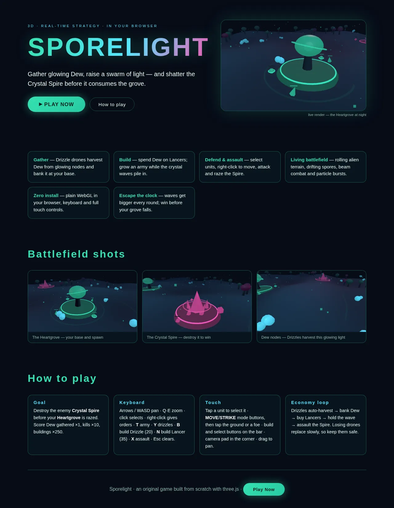 Screenshot of the build