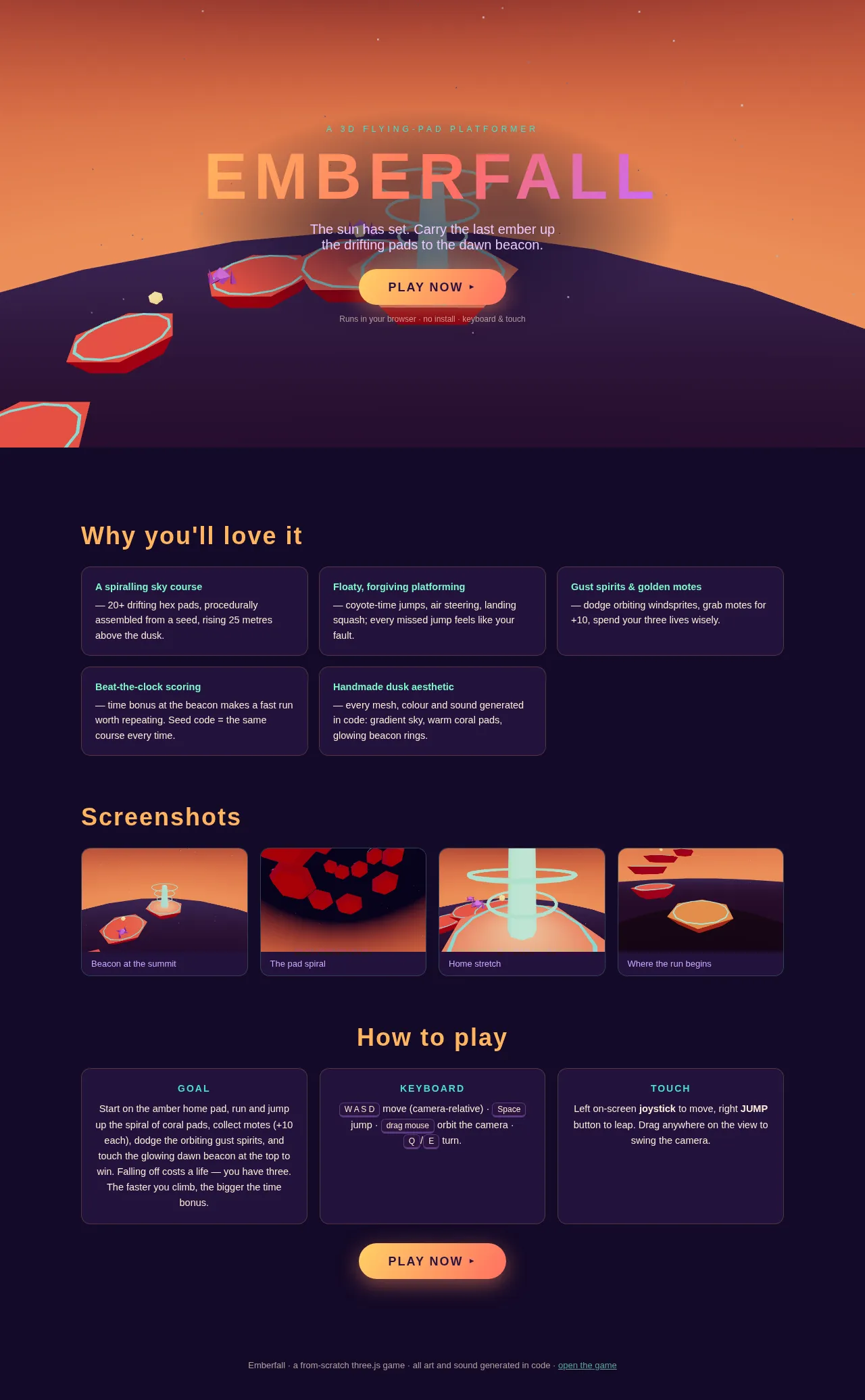 Screenshot of the build