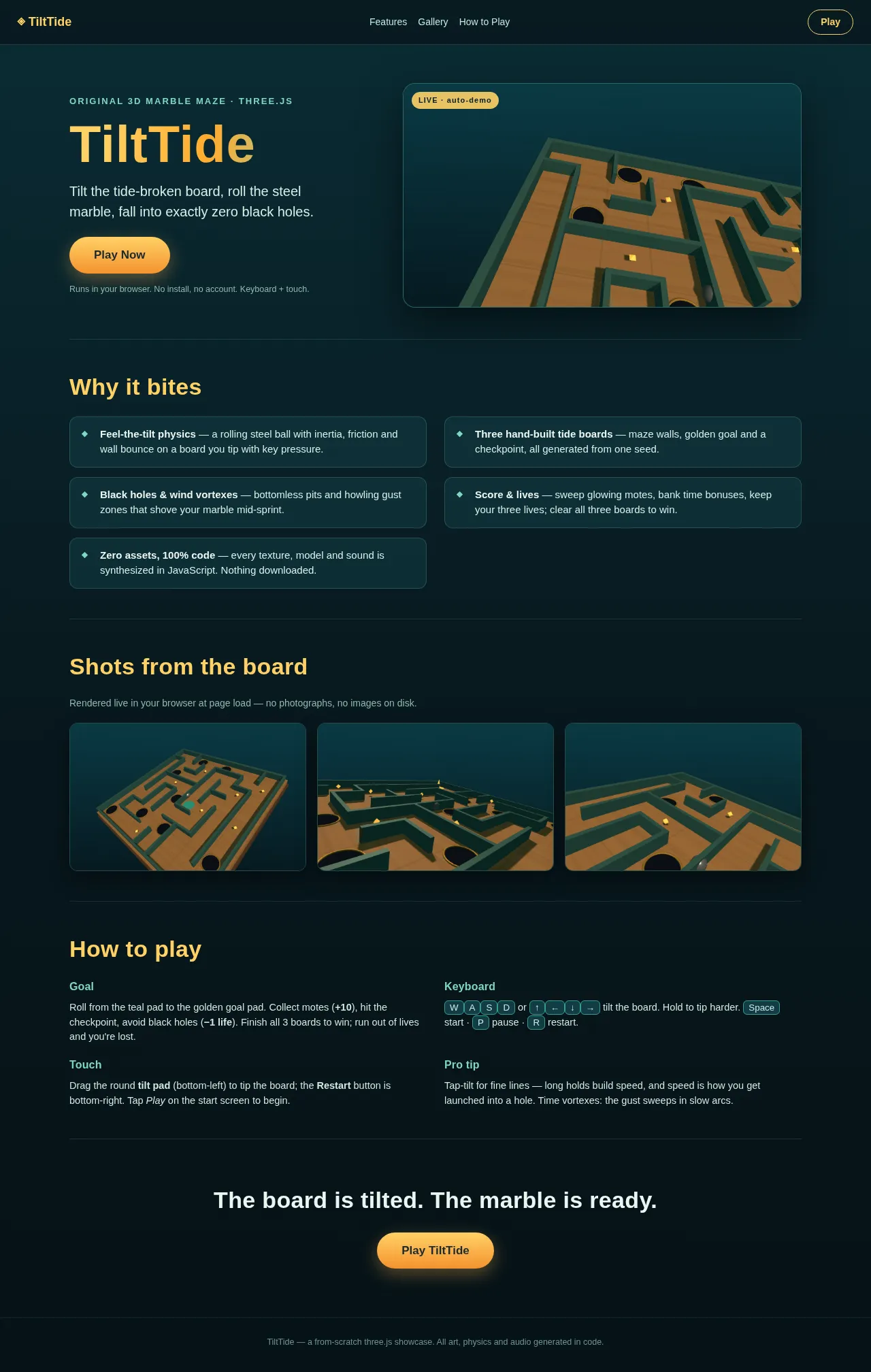 Screenshot of the build