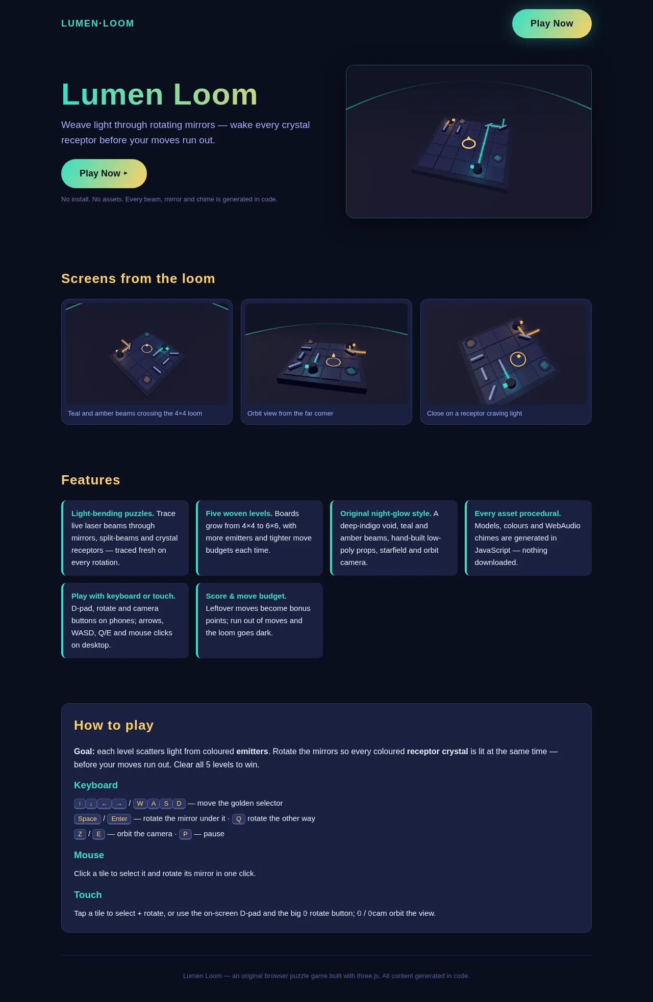 Screenshot of the build