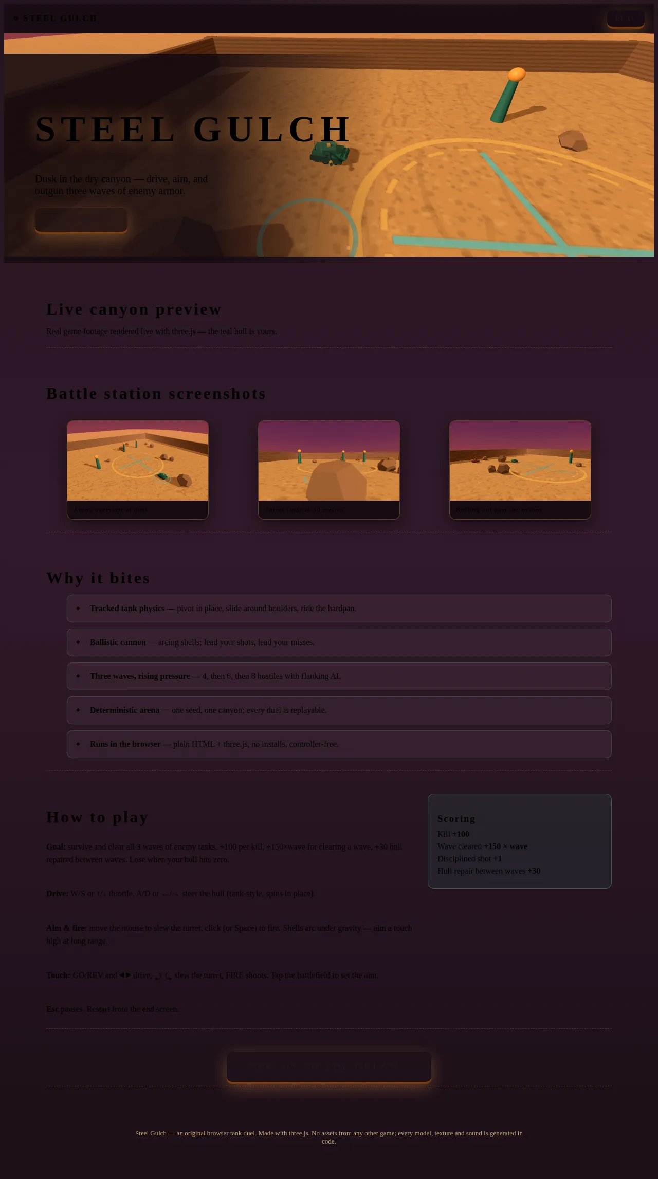 Screenshot of the build