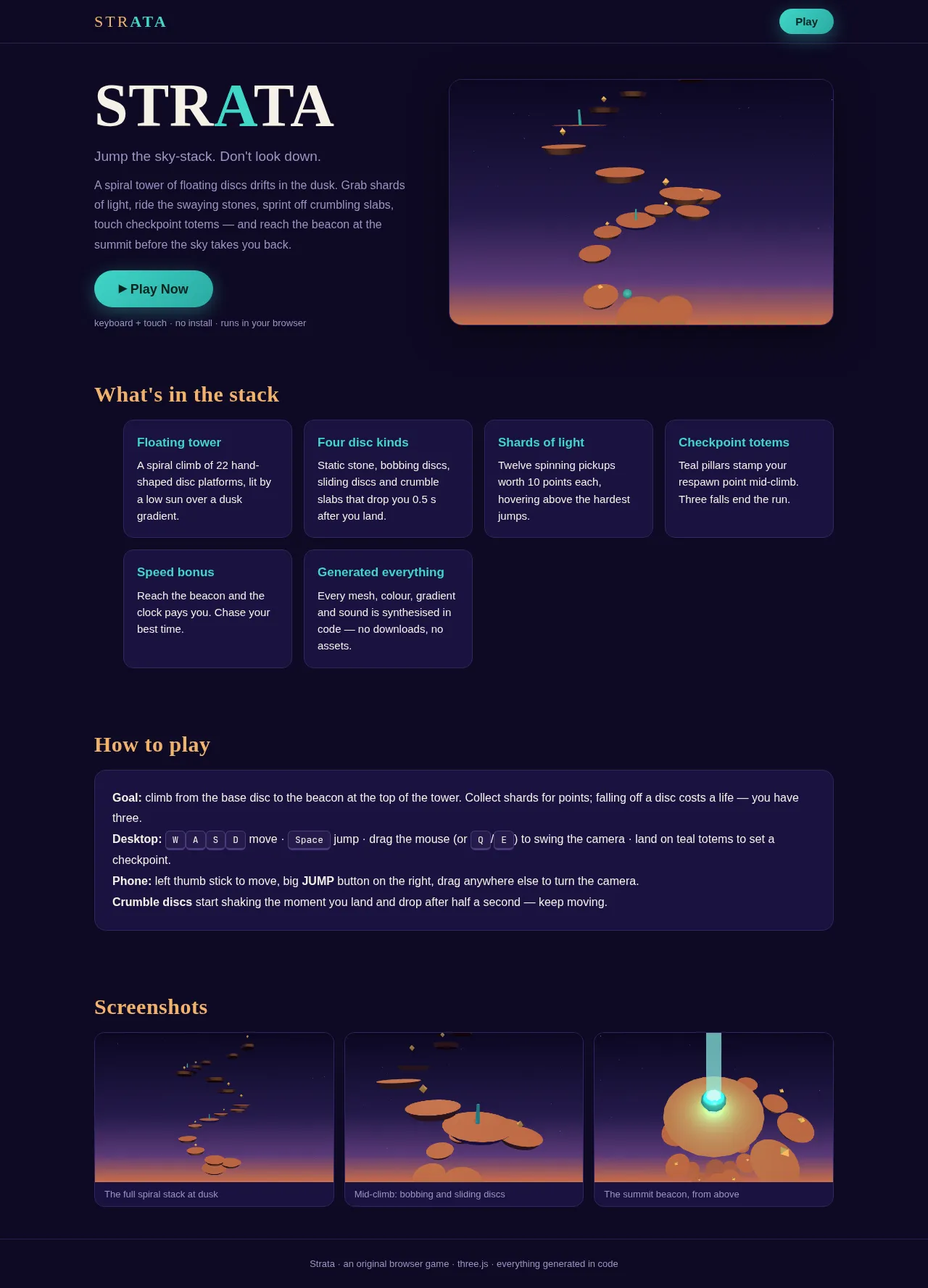 Screenshot of the build