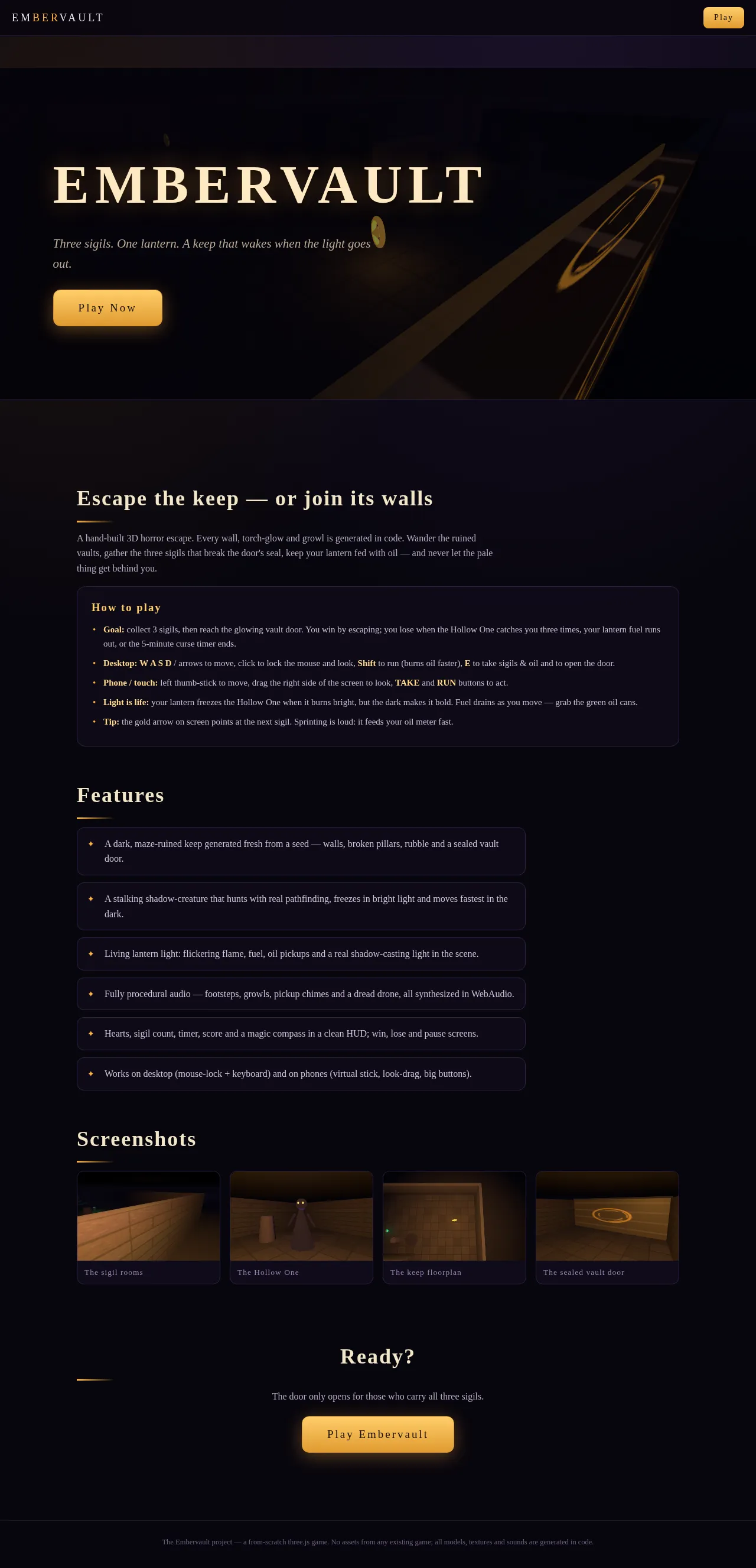 Screenshot of the build