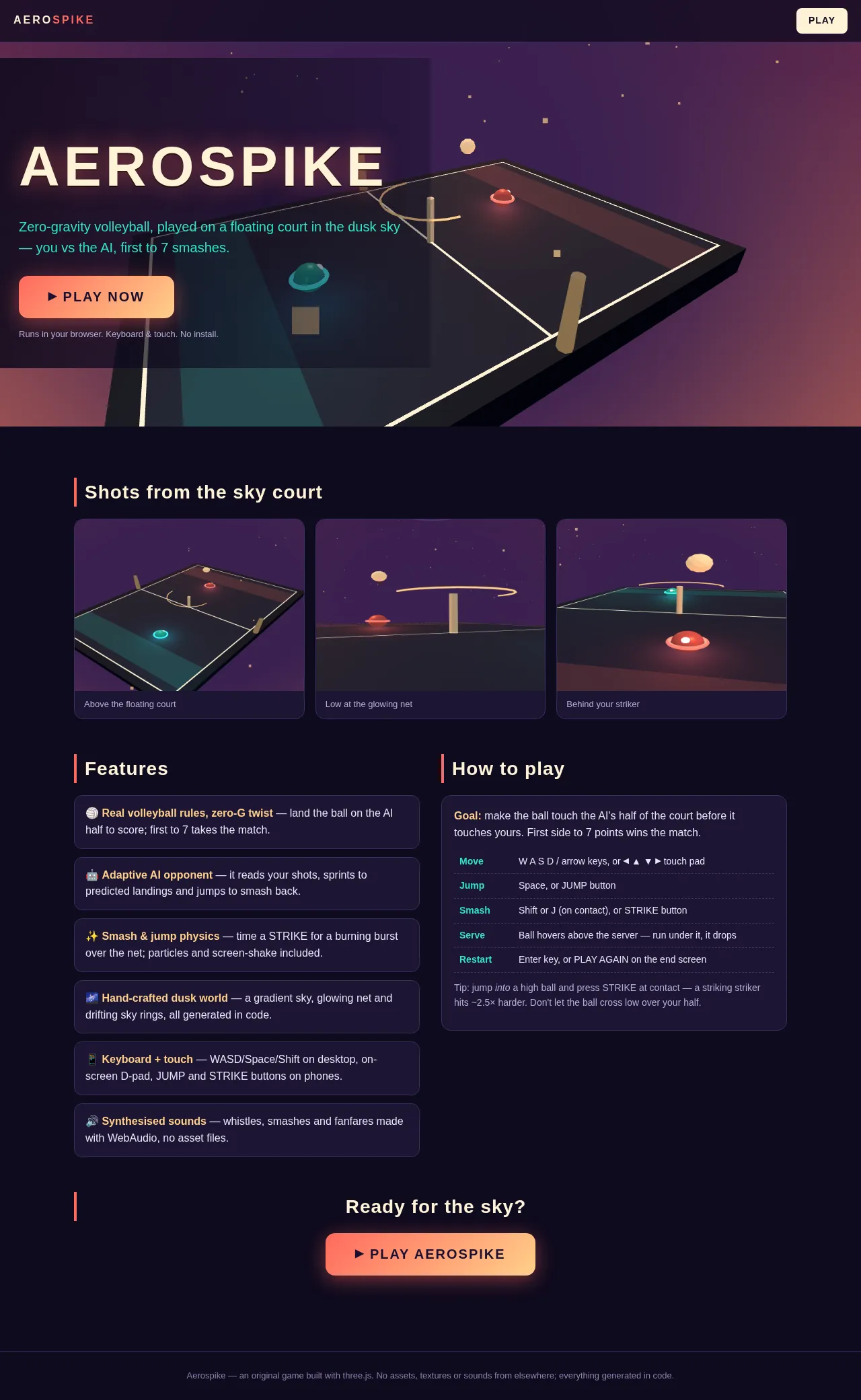 Screenshot of the build