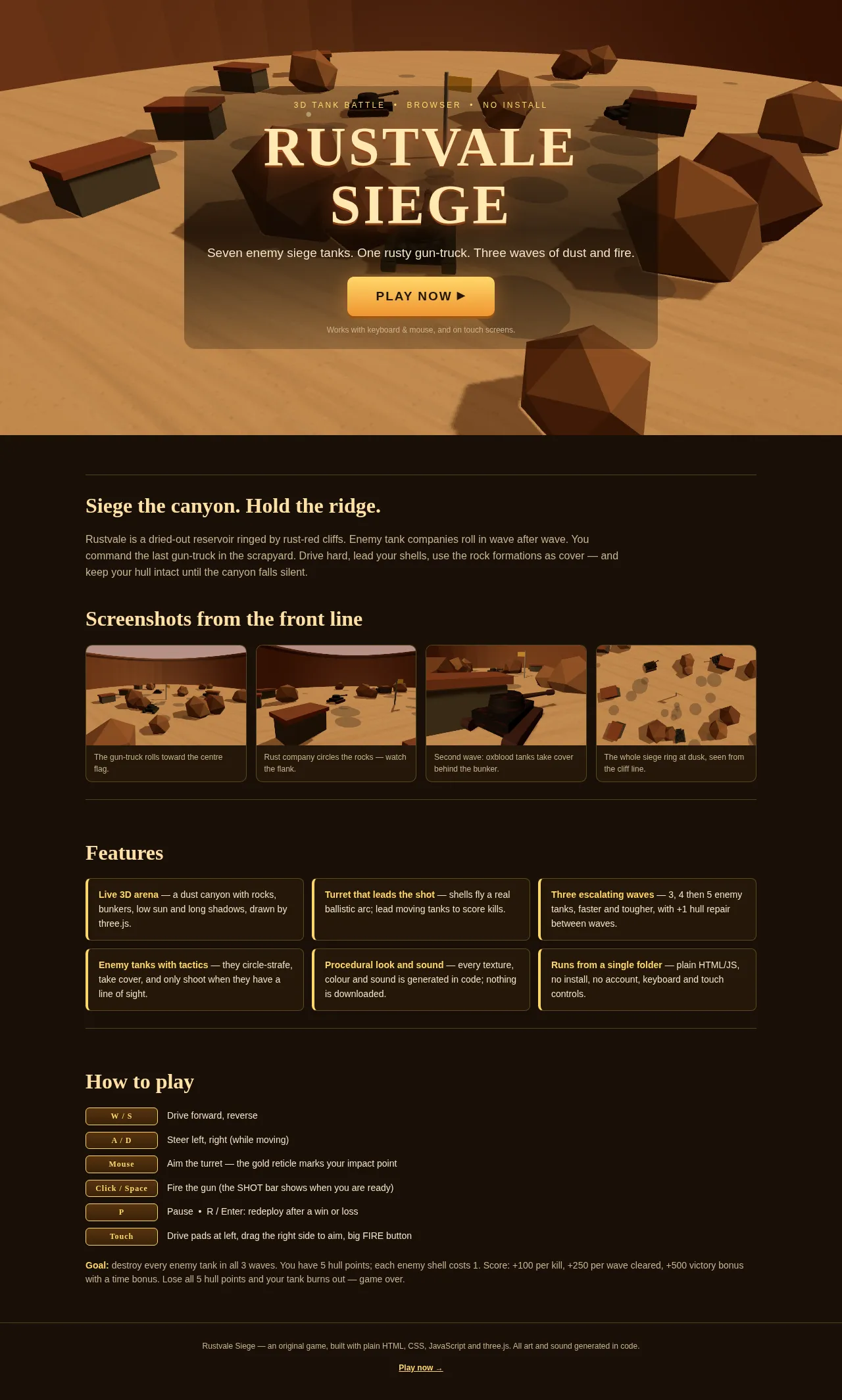 Screenshot of the build