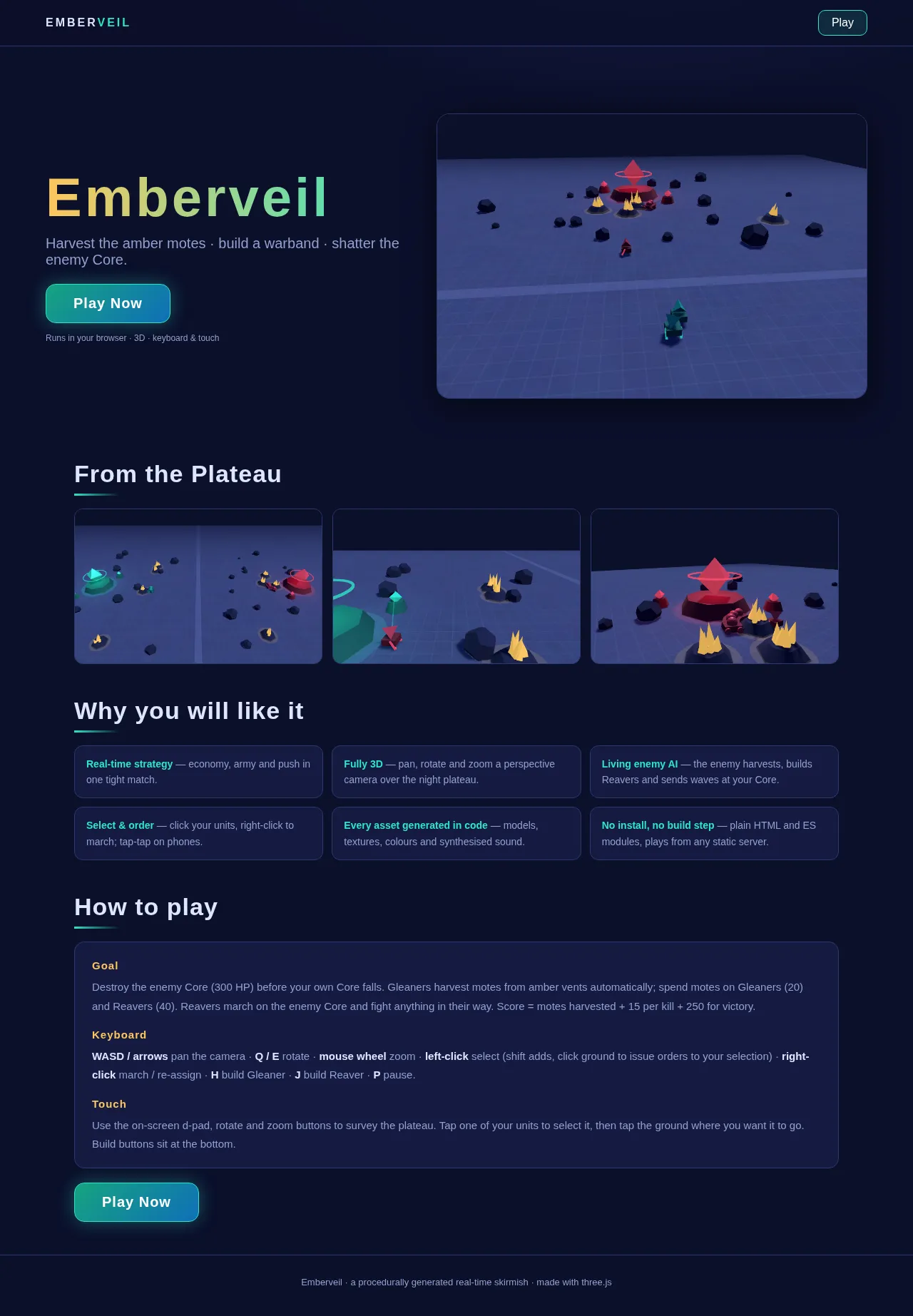 Screenshot of the build