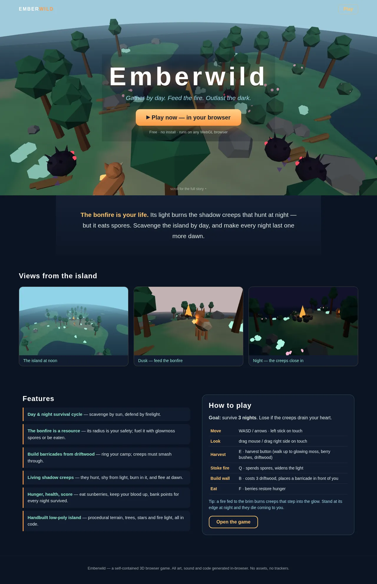Screenshot of the build