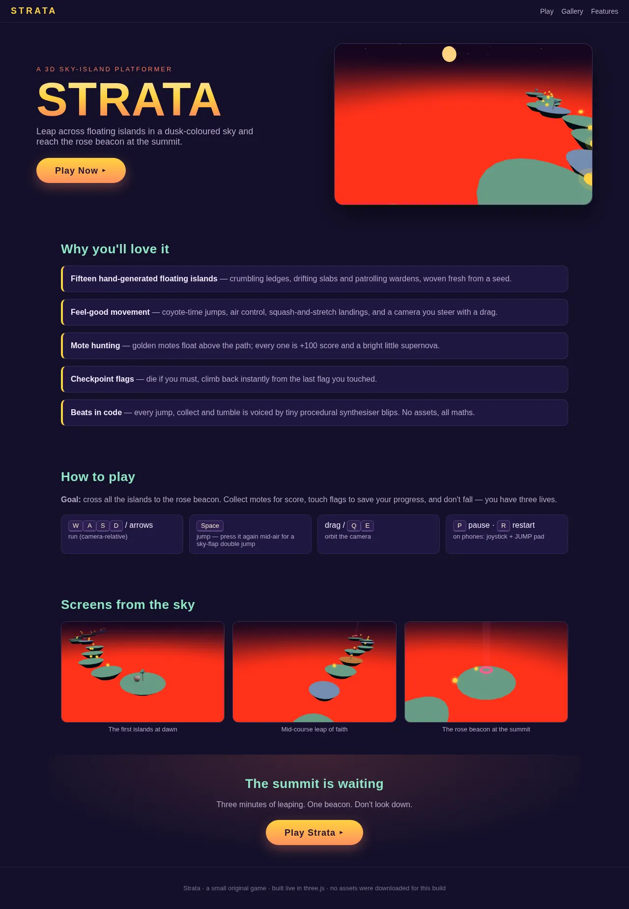Screenshot of the build